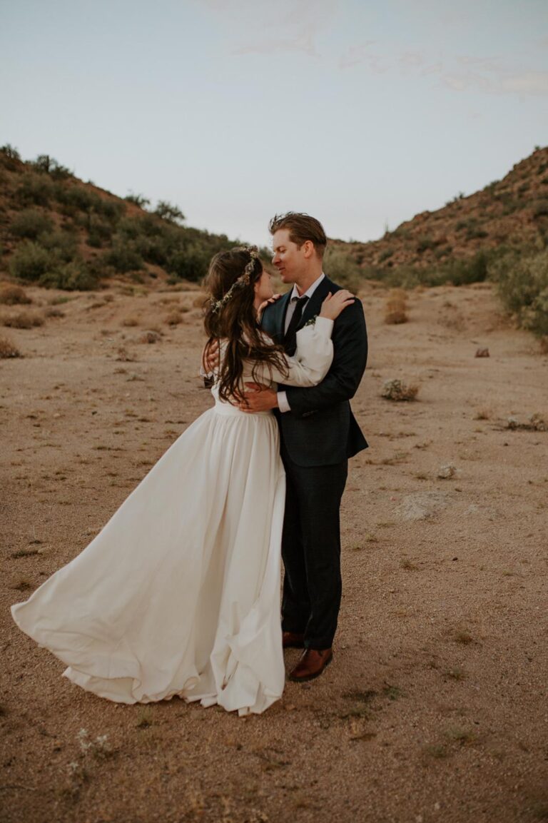 Wedding photo shoot bride in Rivera dress