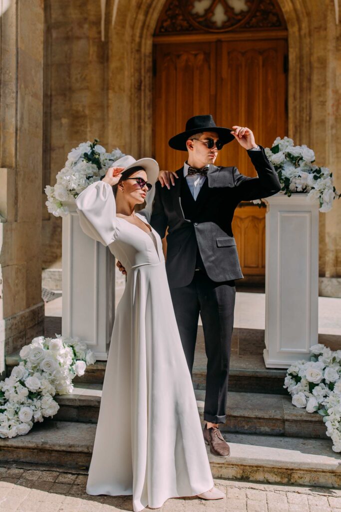 Photo Wedding photo shoot in a Tiffany dress