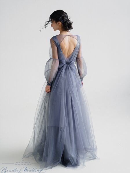 Gray Wedding Dress Artemis