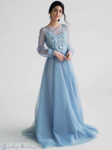 Blue Wedding Dress Aura