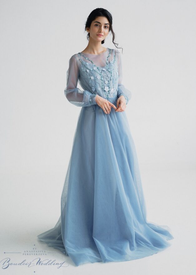 Blue Wedding Dress Aura