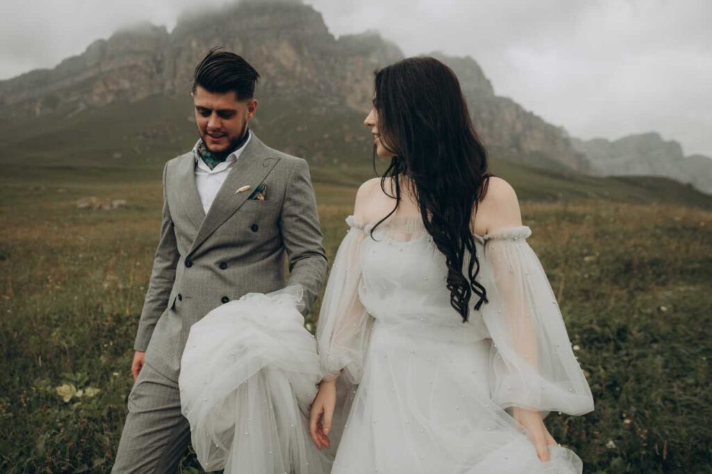 Photo Bride Diana in a Vivian gown