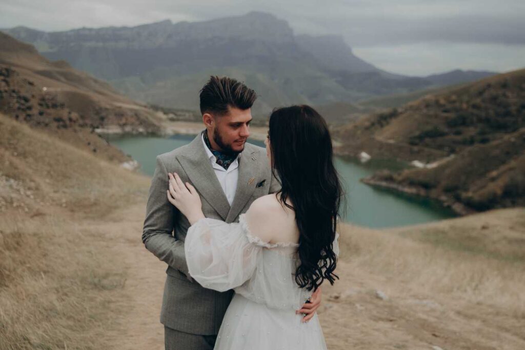 Photo Bride Diana in a Vivian gown
