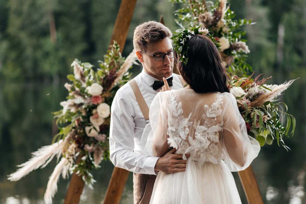 Photo Bride in a Whitney dress