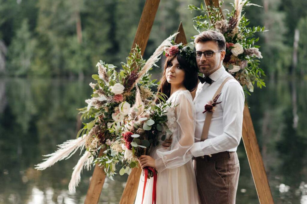 Photo Bride in a Whitney dress