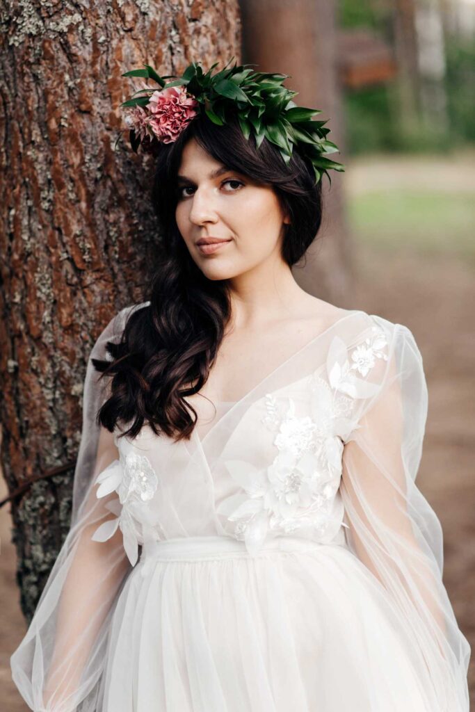 Photo Bride in a Whitney dress