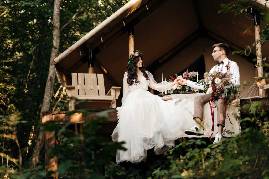 Photo Bride in a Whitney dress