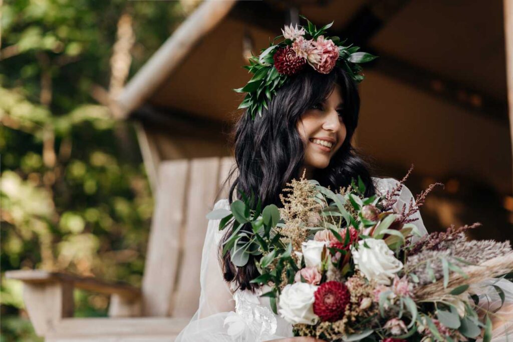 Photo Bride in a Whitney dress