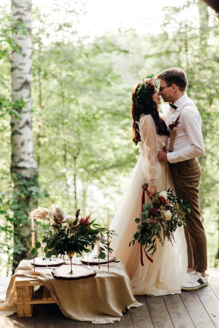 Bride in a Wendy dress