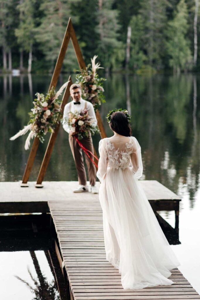 Photo Bride in a Whitney dress