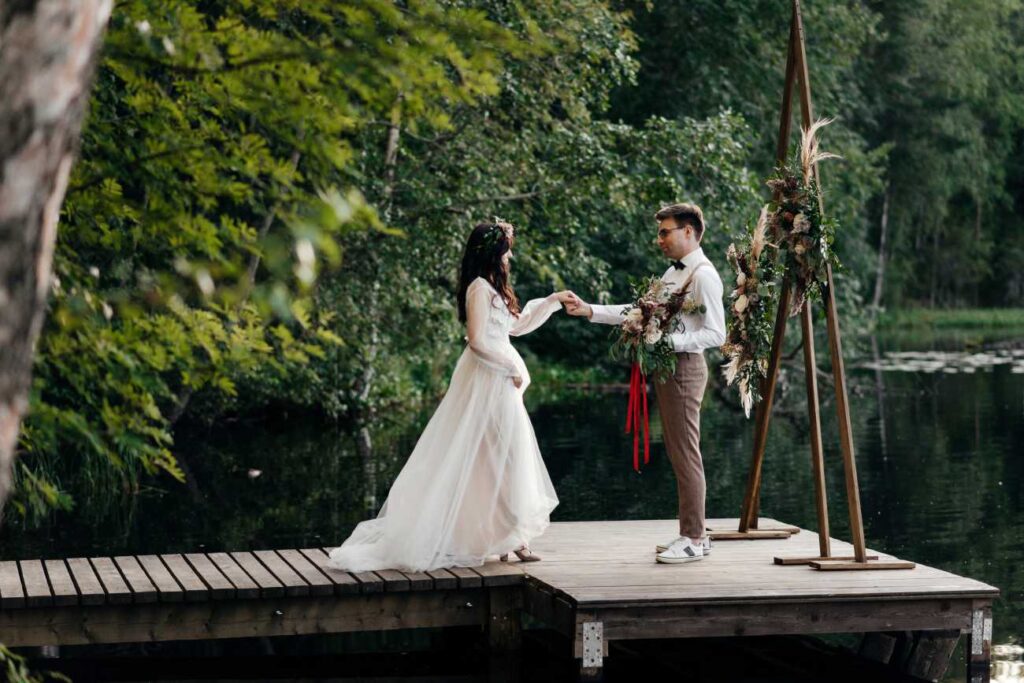 Photo Bride in a Whitney dress