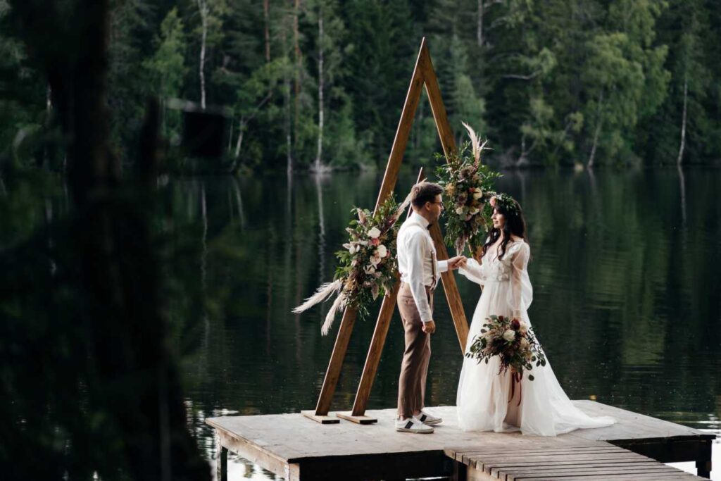 Photo Bride in a Whitney dress