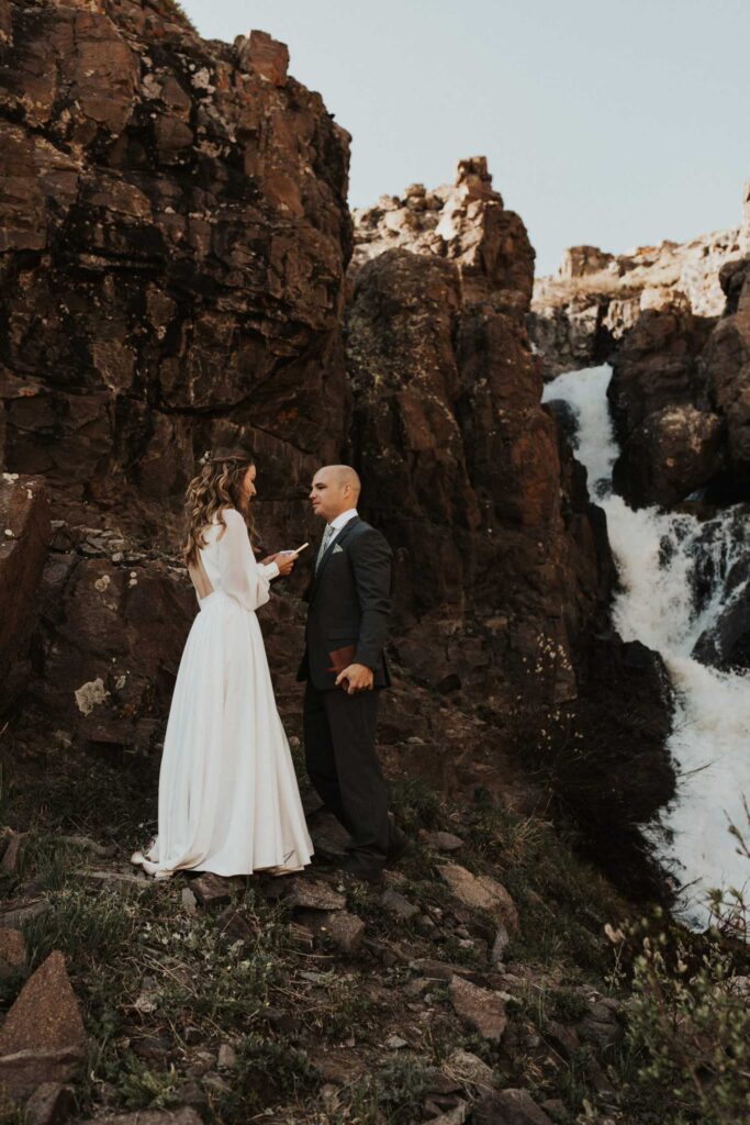 Photo Bride in ivory ALBA dress