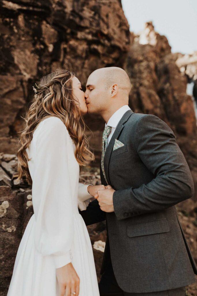 Photo Bride in ivory ALBA dress