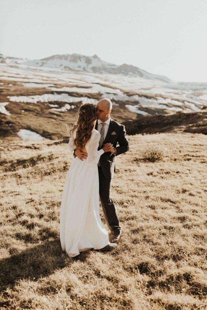 Photo Bride in ivory ALBA dress