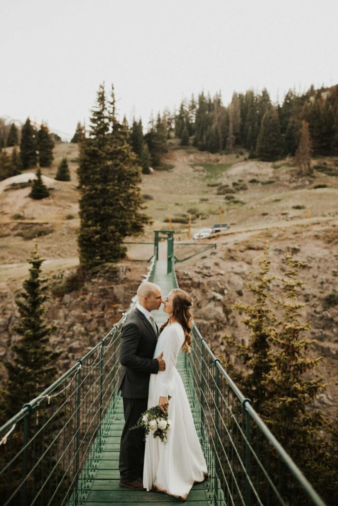 Photo Bride in ivory ALBA dress