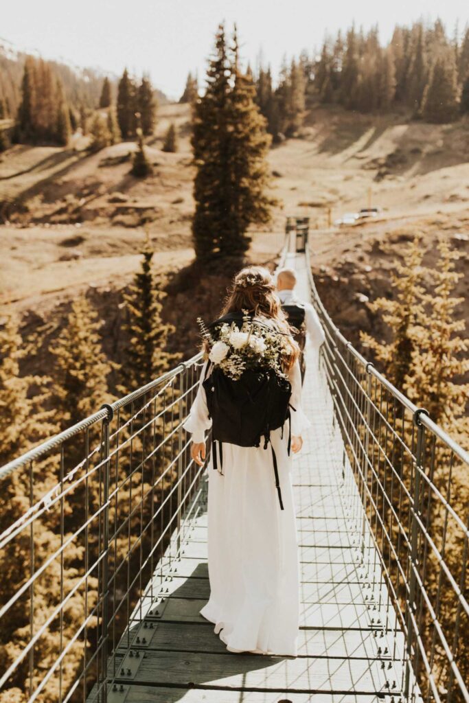 Photo Bride in ivory ALBA dress