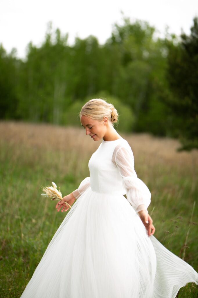 Photo Bride in Nika wedding dress