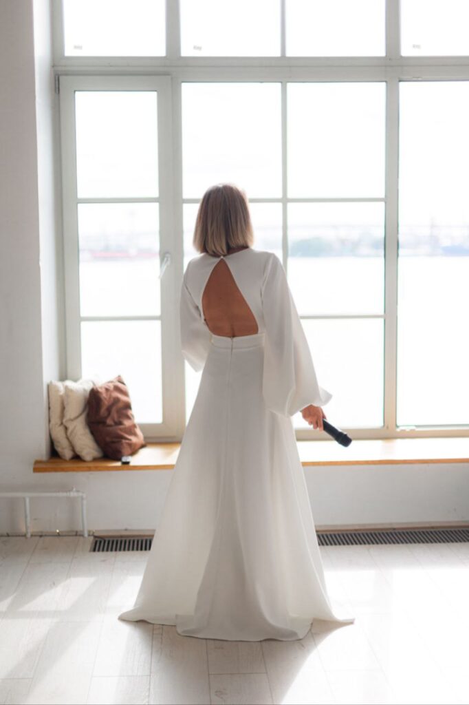 Photo Photo shoot in a Pearl dress