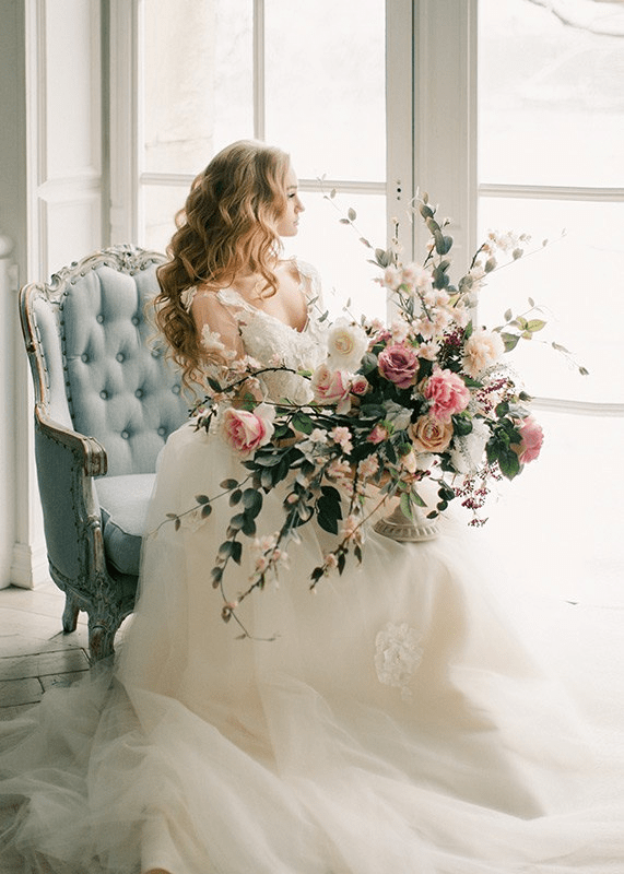 Inspiration - shooting with a wedding dress Dalia