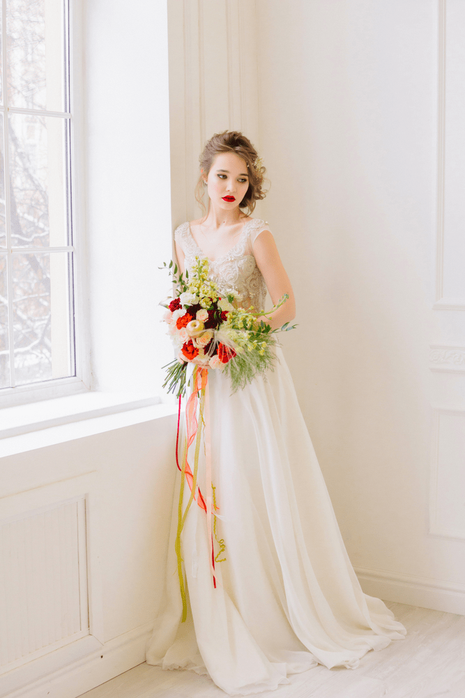 Inspiration - shooting with a wedding dress Fausta