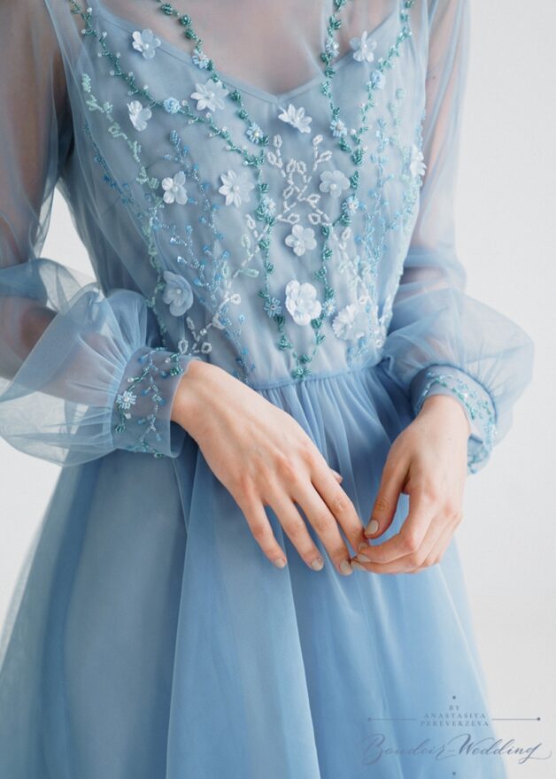 Blue Wedding Dress Aura
