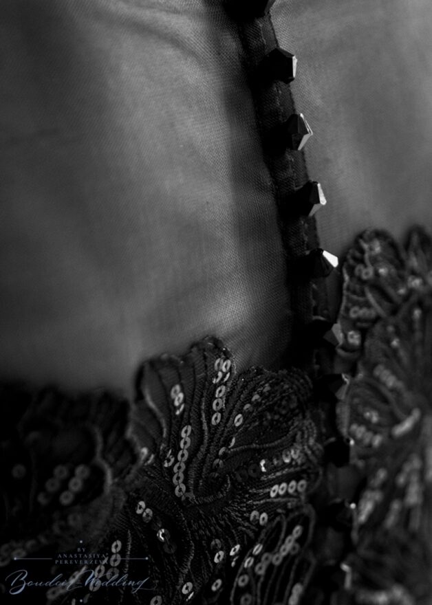Black Evening lace dress Persephone